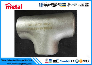 Супер двухшпиндельный ANSI B16.9 тройника штуцеров AL-6XN UNS N08367 нержавеющей стали серебряный