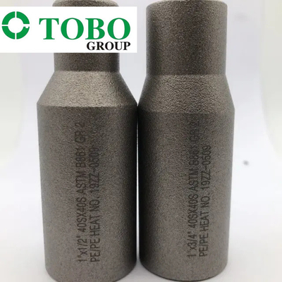 Выкованная легированная сталь ASTM B861 GR2 2&quot; x 1&quot; титана штуцеров трубы ниппель обжимки сплава титана SCH10S x SCH40S