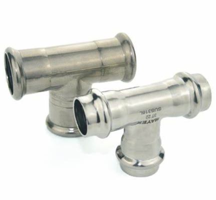 ASTM A815 WPS32750 SAF 2507® Супердуплексная нержавеющая сталь, равнопроходный/редукционный тройник для стыковой сварки