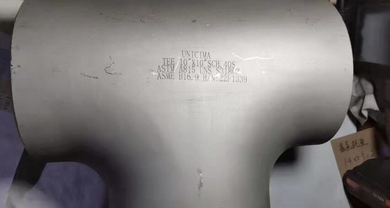 Тройник 10" безшовной сварки встык прямой * 10" SCH-40S ASTM A403-WP316/316L ASME B16.9