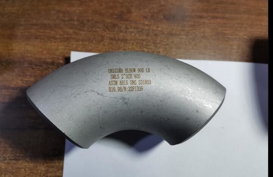 Безшовный локоть 6&quot; радиуса длины сварки встык 90° сплав 825 SCH-10S ASTM N08825