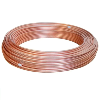 Безшовная стальная труба 1/4 катушки 3/8 трубок ASTM C11000 катушки меди рефрижерации 10m дюйма 1/2