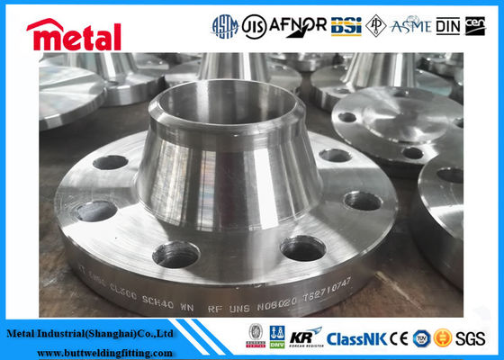 Штуцеры трубы сплава никеля UNS N08020 сваривая фланец WN RF 3