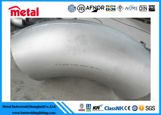 ASME B16 9 градусов штуцеров трубы 90 NO8020 сплава никеля проталкивают сплав 20 LR